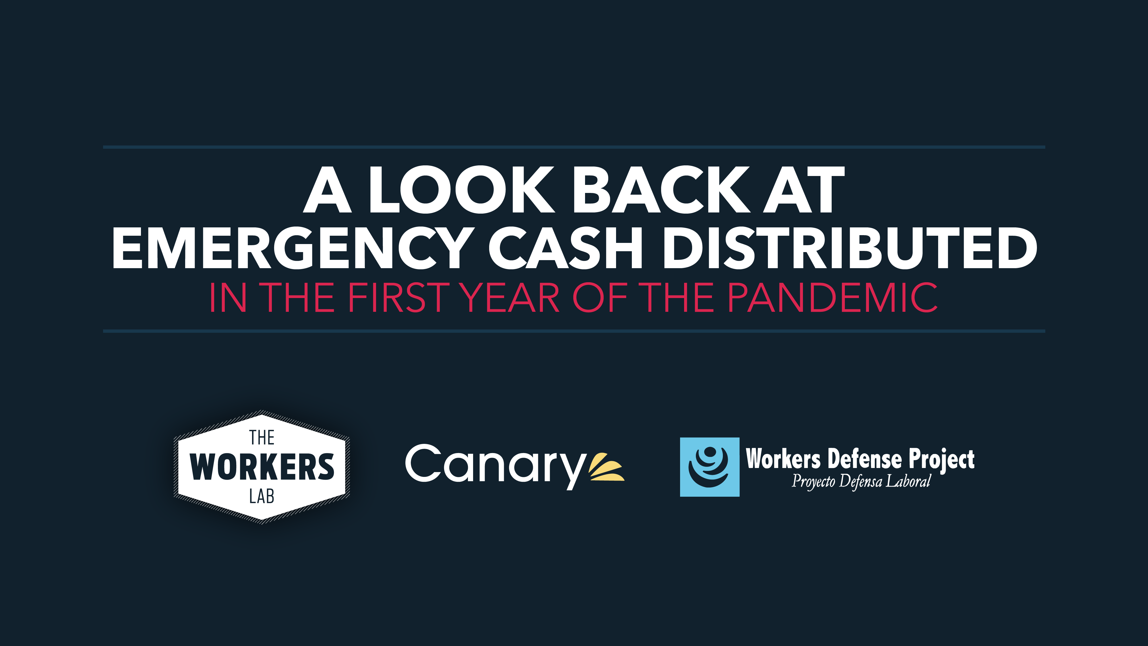 A Look Back at Emergency Cash Distributed in the First Year of the Pandemic